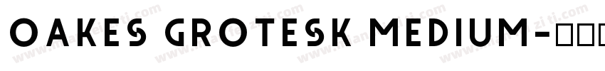 oakes grotesk medium字体转换